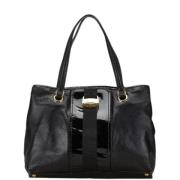 Pre-owned Leather totes Salvatore Ferragamo Pre-owned , Black , Dames