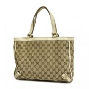 Pre-owned Canvas gucci-bags Gucci Vintage , Beige , Dames