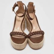 Pre-owned Leather sandals Gianvito Rossi Pre-owned , Brown , Dames