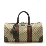 Pre-owned Canvas gucci-bags Gucci Vintage , Beige , Dames