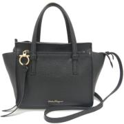 Pre-owned Leather handbags Salvatore Ferragamo Pre-owned , Black , Dam...