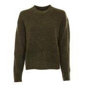 Alpaca-Merino Gebreide Trui Samsøe Samsøe , Green , Heren