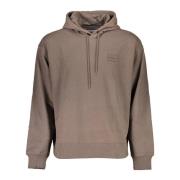 Bruine hoodie met logo-applicatie Calvin Klein , Brown , Heren