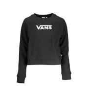 Zwarte Dames Rits Sweater Lange Mouw Vans , Black , Dames