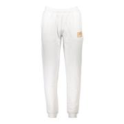 Sportieve witte herenbroek met elastische taille Cavalli Class , White...