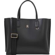 Elegante Distinct Satchel Handtas Tommy Hilfiger , Black , Dames