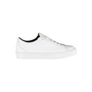 Witte Sneaker met Contrasterende Details en Logo Tommy Hilfiger , Whit...