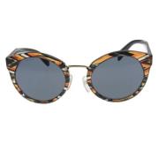 Pre-owned Plastic sunglasses Prada Vintage , Brown , Dames