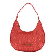 Rode Handtas met Verstelbare Band en Rits Love Moschino , Red , Dames