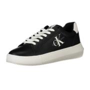 Sportieve zwarte damessneakers met logoprint Calvin Klein , Black , Da...