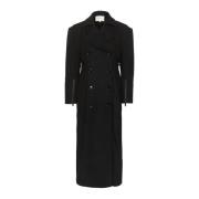 Stijlvolle Zwarte Jas met Slimme Details Gestuz , Black , Dames