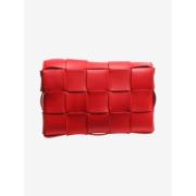 Pre-owned Leather shoulder-bags Bottega Veneta Vintage , Red , Dames