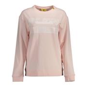 Roze Sweatshirt met Lange Mouwen en Print Plein Sport , Pink , Dames