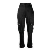 Zwarte casual broek met gestructureerde pasvorm Simkhai , Black , Dame...