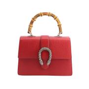 Pre-owned Leather handbags Gucci Vintage , Red , Dames