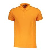 Oranje Polo Shirt Korte Mouwen Heren Cavalli Class , Orange , Heren