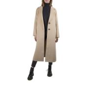 Stijlvolle Jas in Nootmuskaatbruin Manila Grace , Beige , Dames