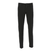 Klassieke Zwarte Chinos Slim Fit Briglia , Black , Heren