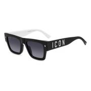 Iconische Zonnebril Zwart Dsquared2 , Black , Unisex