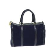 Pre-owned Canvas gucci-bags Gucci Vintage , Blue , Dames