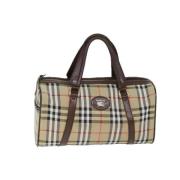 Pre-owned Canvas handbags Burberry Vintage , Beige , Dames