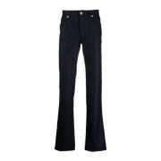 Blauwe Wol Straight Jeans Chamonix Brioni , Blue , Heren