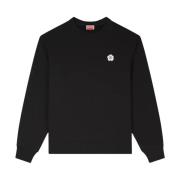 Zwarte Boke Flower 2.0 Geborduurde Sweater Kenzo , Black , Heren