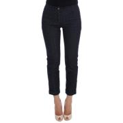 Polka Dot Capri Jeans Dolce & Gabbana , Black , Dames