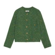 Bouclé cardigan relaxed Marc O'Polo , Green , Dames