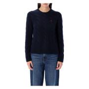 Dameskleding Gebreide kleding Hunter Navy Aw24 Ralph Lauren , Blue , D...