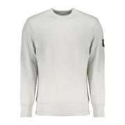 Grijze Sweatshirt met Lange Mouwen en Contrastdetails Calvin Klein , G...