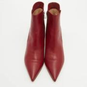 Pre-owned Leather boots Gianvito Rossi Pre-owned , Red , Dames