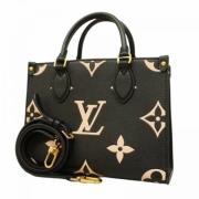 Pre-owned Leather handbags Louis Vuitton Vintage , Black , Dames