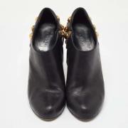 Pre-owned Leather boots Gucci Vintage , Black , Dames