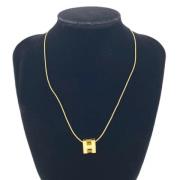 Pre-owned Metal necklaces Hermès Vintage , Yellow , Dames