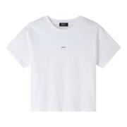 Wit loszittend T-shirt met APC-logo A.p.c. , White , Dames