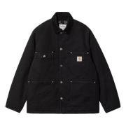 Zwarte Werkjas OG Chore Coat Carhartt Wip , Black , Heren