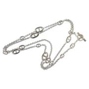 Pre-owned Silver necklaces Hermès Vintage , Gray , Dames