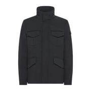 Gestreepte Field Jacket Zwart Peuterey , Black , Heren