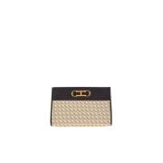 Gouden Initialen Insignia Clutch Carolina Herrera , Multicolor , Dames