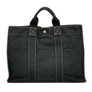 Pre-owned Canvas handbags Hermès Vintage , Black , Dames