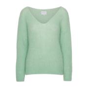 Mint Groene Batik-Geïnspireerde Pullover American Dreams , Green , Dam...