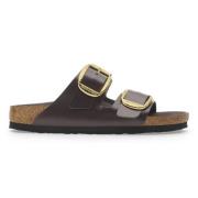 Big Buckle Ham Shine Espresso Sandalen Birkenstock , Brown , Heren