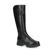 Zwarte Casual Gesloten Enkellaarzen Caprice , Black , Dames