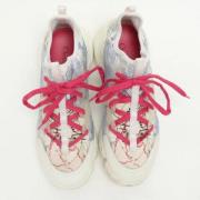 Pre-owned Leather sneakers Dior Vintage , White , Dames