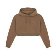 Oakport Cropped Hoodie Dickies , Brown , Dames