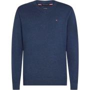 Biologisch Katoen Kasjmier Sweater Tommy Hilfiger , Blue , Heren