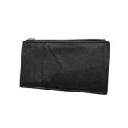 Pre-owned Leather wallets Louis Vuitton Vintage , Black , Dames