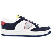 Lyon Low Sneakers in Wit Blauw Philippe Model , Multicolor , Heren