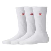 Patch Logo Crew Pack 3 Socks New Balance , White , Unisex